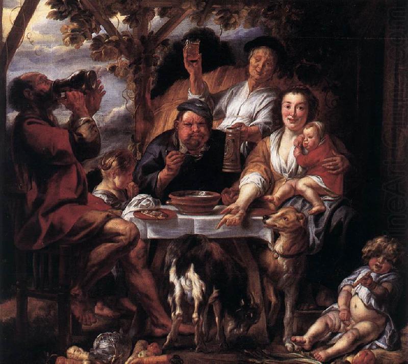 Eating Man f, JORDAENS, Jacob